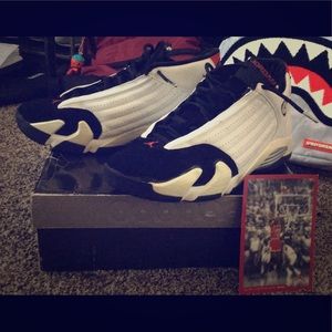 Air jordan 14 retro 2006 “black toe” sz 11.5